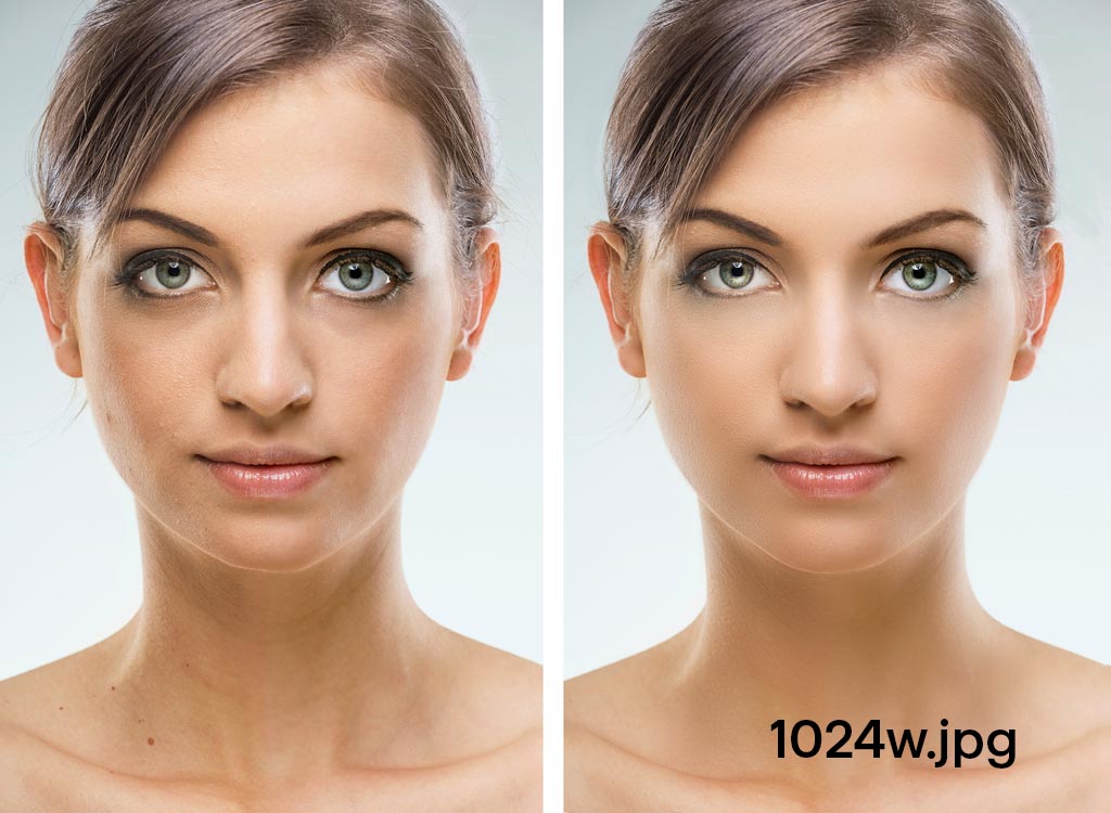 Portrait skin retouching
